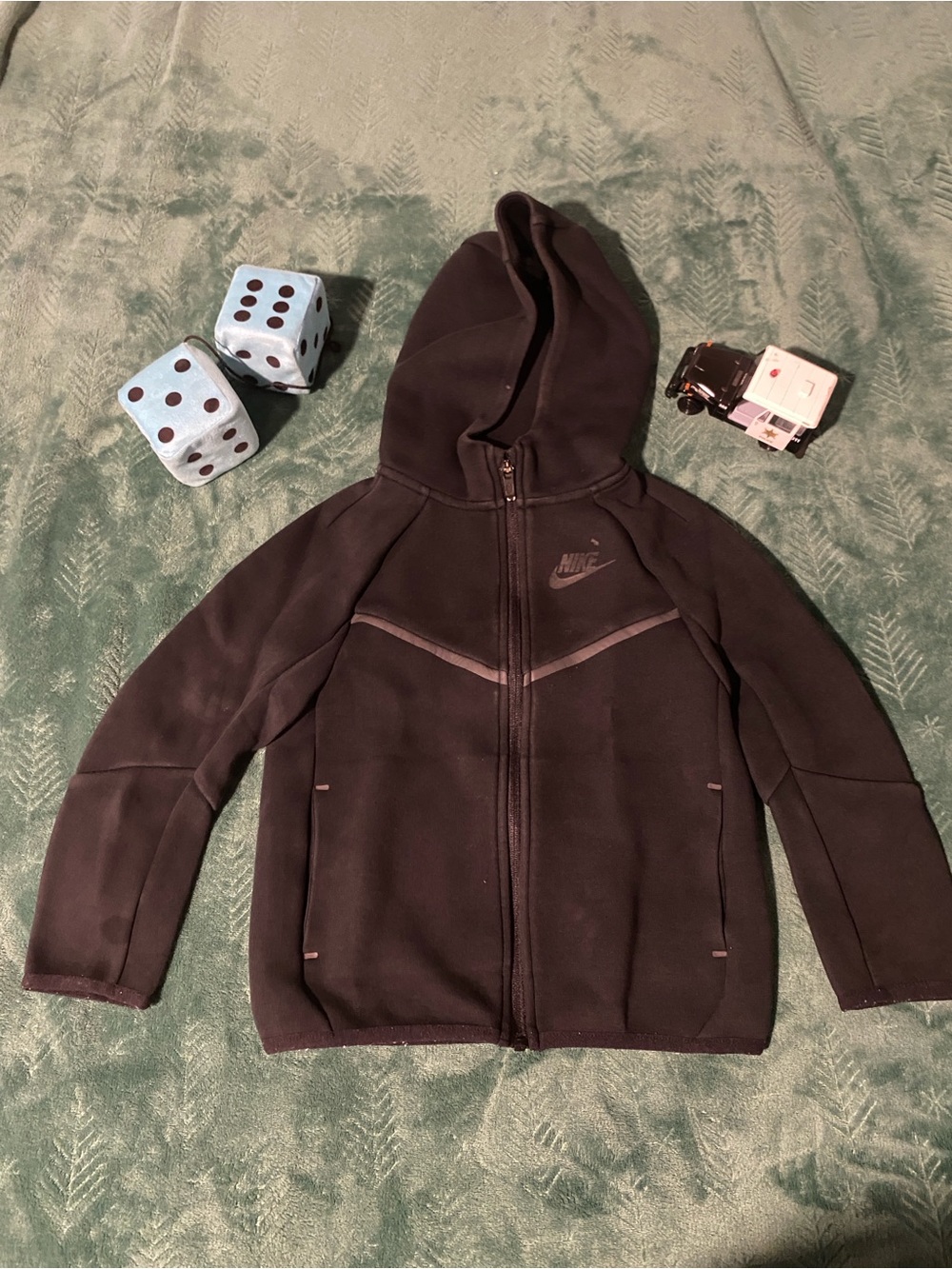 Nike Kids Black Full-Zip Hoodie Jacket